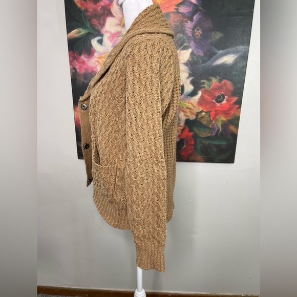 Madewell Shawl-Collar Double Breast Snap Cardigan Cotton Viscose Sz Small Cozy - Picture 6 of 12